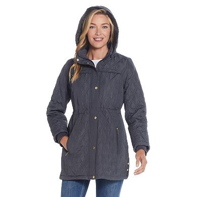 Women's Weathercast Hood Faux-Fur Lined Walker Jacket