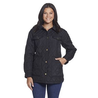 Women's Weathercast Print Lining Quilted Shacket