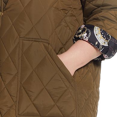 Plus Size Weathercast Quilted Shacket