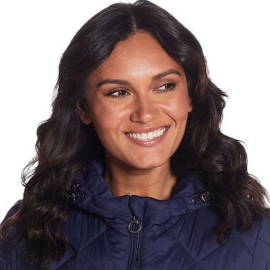 Women's Weathercast Hood Quilted Anorak Jacket