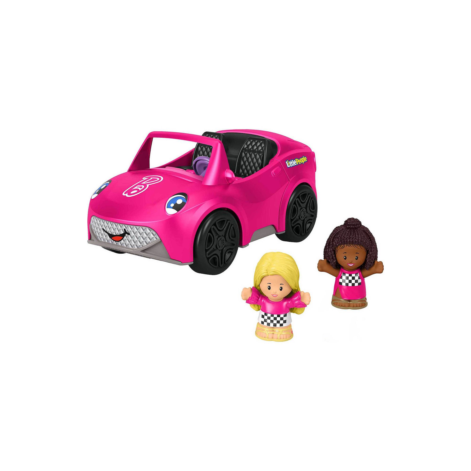 Barbie® Convertible Car Toy and 2 Figures by Little People, Multi