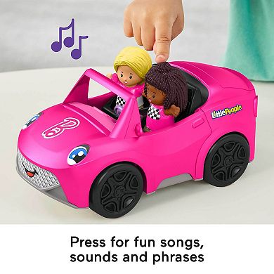 Barbie® Convertible Car Toy and 2 Figures by Little People
