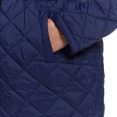 Plus Size Weathercast Hood Quilted Anorak Jacket