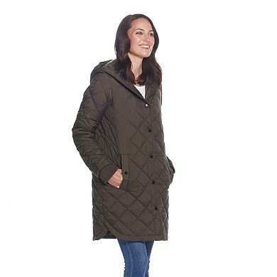 Women's Weathercast Hooded Quilted Duffle Jacket