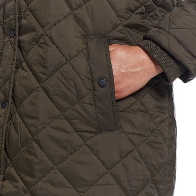 Plus Size Weathercast Hood Quilted Duffle Jacket