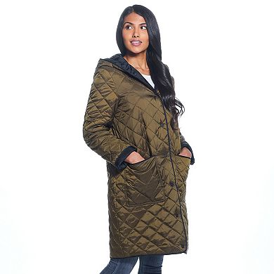 Women's Weathercast Quilted Reversible Duffle Jacket