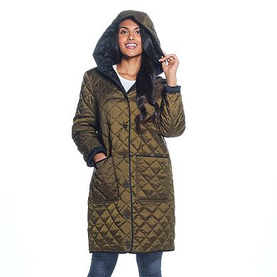 Women's Weathercast Quilted Reversible Duffle Jacket