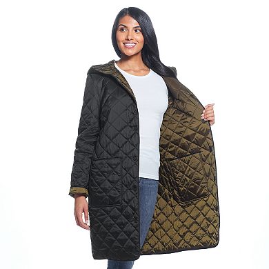 Women's Weathercast Quilted Reversible Duffle Jacket