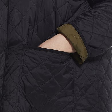 Plus Size Weathercast Quilted Reversible Duffle Jacket