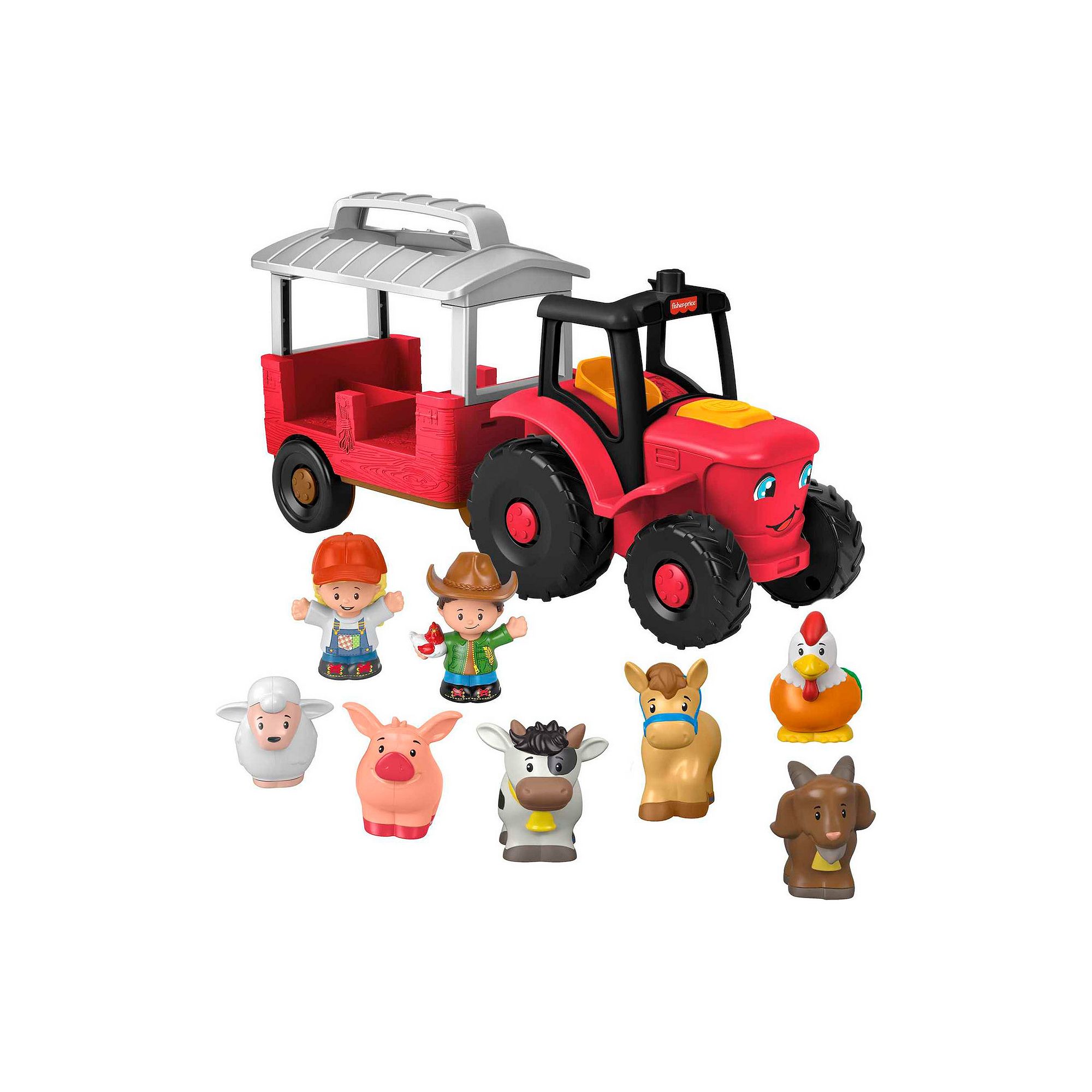 Fisher-Price Little People Caring For Animals Tractor Gift Set, Multi
