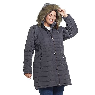 Women's Weathercast Faux-Fur Hood Puffer Coat