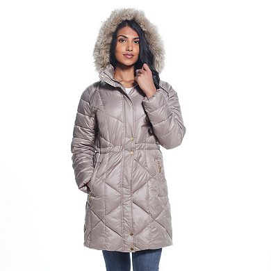 Women's Weathercast Hood Quilted Puffer Coat