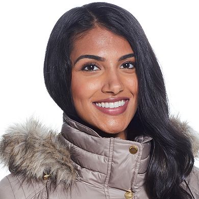 Women's Weathercast Hood Quilted Puffer Coat