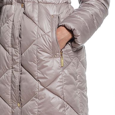 Women's Weathercast Hood Quilted Puffer Coat