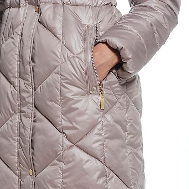 Women's Weathercast Hood Quilted Puffer Coat