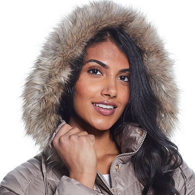 Women's Weathercast Hood Quilted Puffer Coat