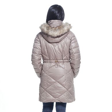 Women's Weathercast Hood Quilted Puffer Coat