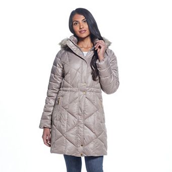 Women's Weathercast Hood Quilted Puffer Coat