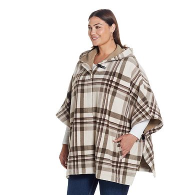 Women's Weathercast Hood Fleece Poncho