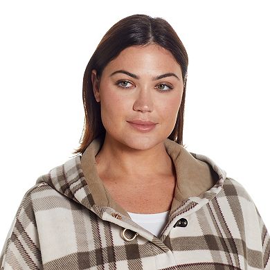 Women's Weathercast Hood Fleece Poncho