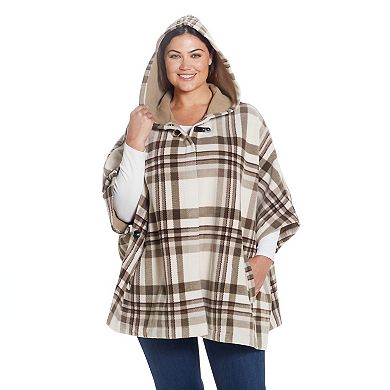 Women's Weathercast Hood Fleece Poncho