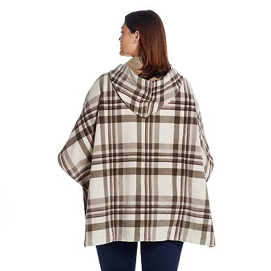 Women's Weathercast Hood Fleece Poncho