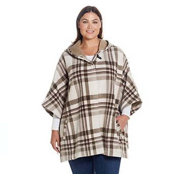Women's Weathercast Hood Fleece Poncho