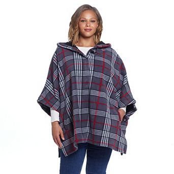 Women's Weathercast Hood Fleece Poncho