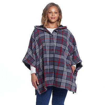 Women s Weathercast Hood Fleece Poncho