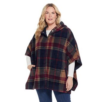 Women's Weathercast Hood Fleece Poncho