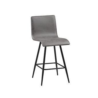 INK+IVY Adams Faux Leather Swivel Counter Stool