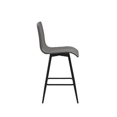 INK+IVY Adams Faux Leather Swivel Counter Stool