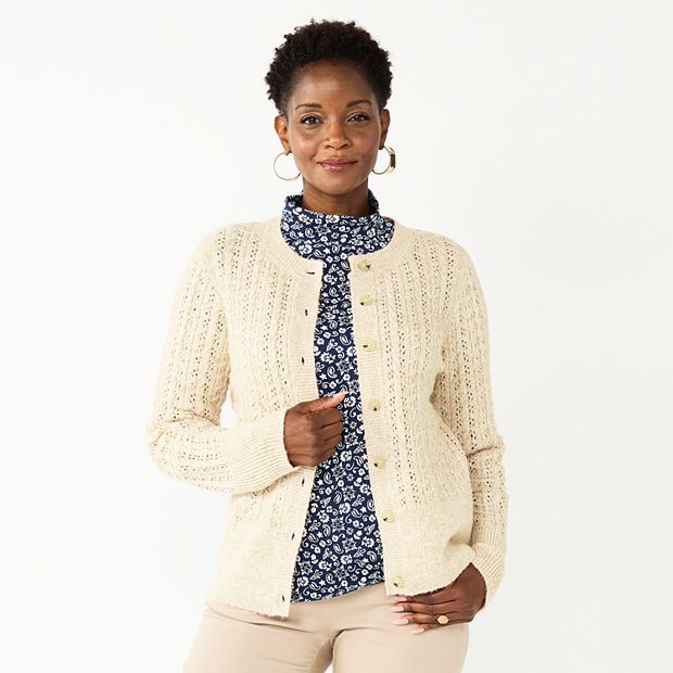 Croft and barrow petite cardigan deals
