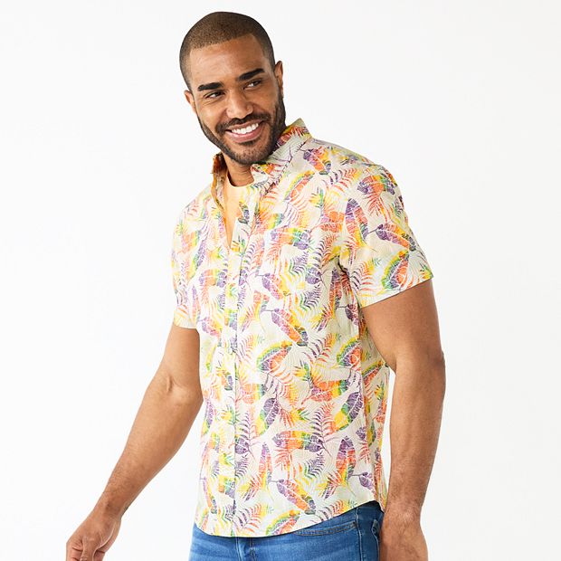 Men's Sonoma Goods For Life® Short Sleeve Perfect Length Button