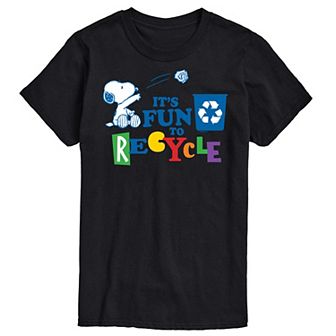 Men's Peanuts Its Fun To Recycle Tee