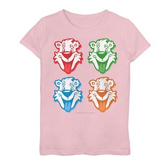 Girls 7-16 ICEE Polar Bear Face Color Pop Box Up Logo Graphic Tee