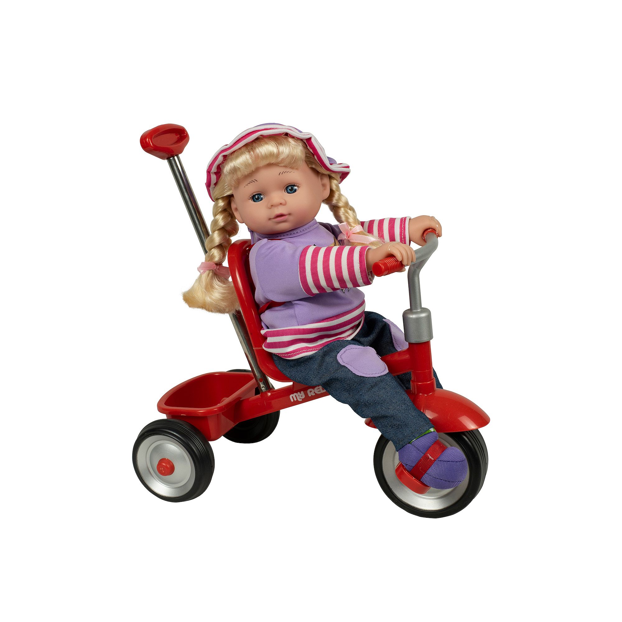 Kid Concepts 12-Inch Baby Doll With Trike, Multi