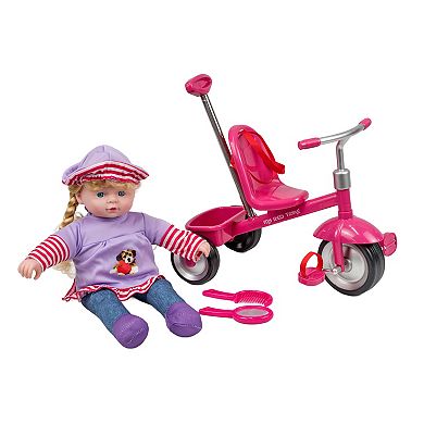 Kid Concepts 12-Inch Baby Doll With Trike