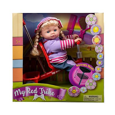 Kid Concepts 12-Inch Baby Doll With Trike