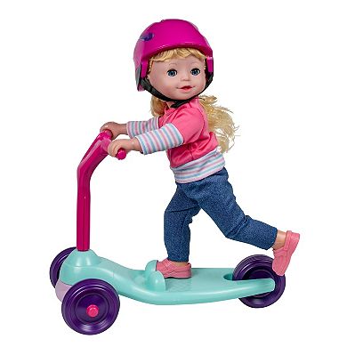 Kid Concepts 15-Inch Toddler Baby Doll with Scooter