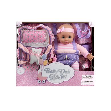 Kid Concepts Baby Doll Gift Set with Carrier