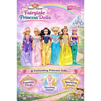 Smart Talent 6 11.5-Inch Dolls Princess Gift Set