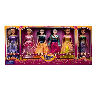 Smart Talent 6 11.5-Inch Dolls Princess Gift Set 