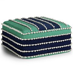 Woven Outdoor Pouf