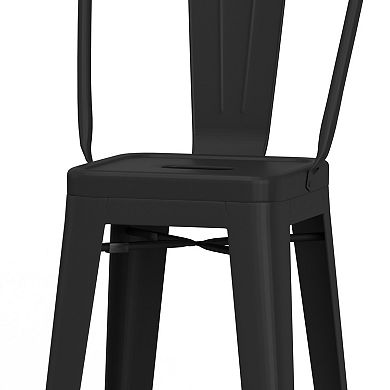 Simpli Home Fletcher Counter-Height Stool 2-Piece Set