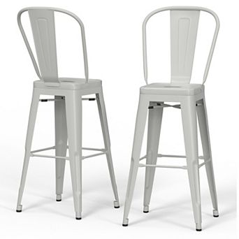 Simpli Home Fletcher Counter-Height Stool 2 pc Set