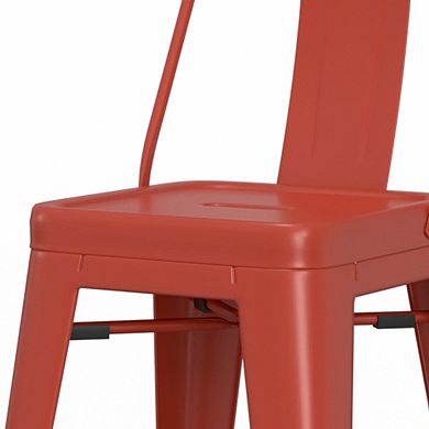 Simpli Home Rayne Curved Back Counter Stool 4-piece Set