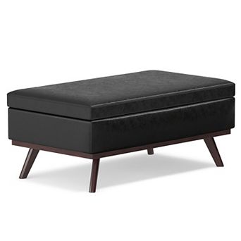 Simpli Home Owen 42 in Lift-Top Coffee Table / Storage Ottoman