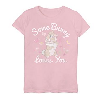 Disney's Bambi Some Bunny Loves You Girls 7-16 Graphic Tee