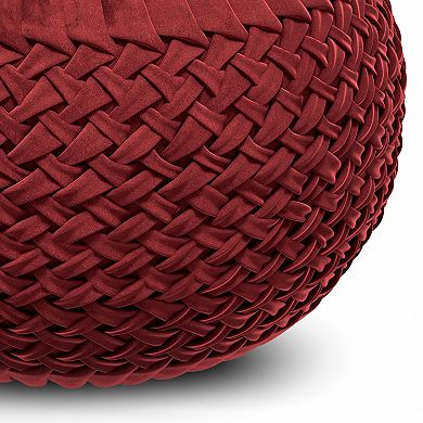 Simpli Home Grafton Round Pouf